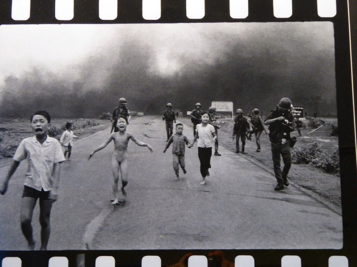 One of the most famous photographs of the Vietnam war. The girl is now living in Canada.
